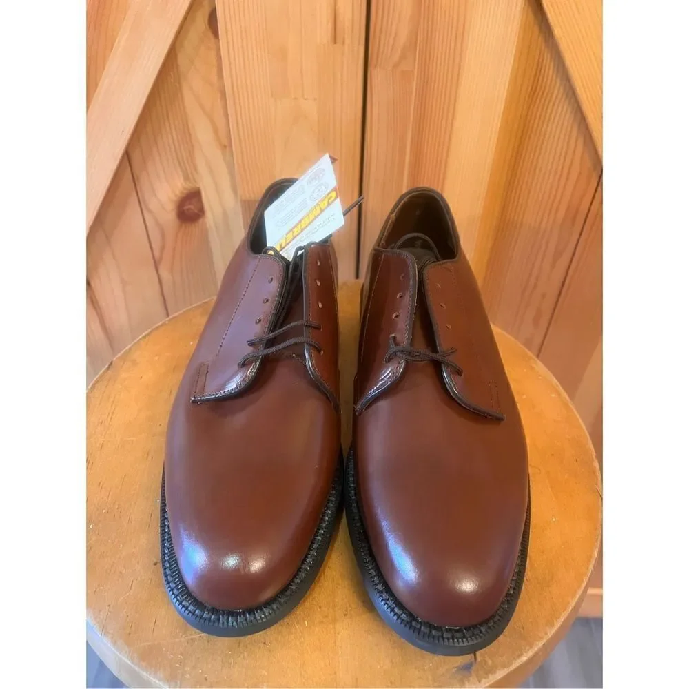 Bates Men's Brown Leather Oxford 6.5E Nwt